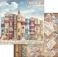 ������ �� ����������� Stamperia - �������� ���������� - 30.5 x 30.5 cm �� ���������� Vintage Library - 