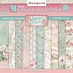 Хартии за скрапбукинг Stamperia - Розова зима - 10 листа, 30.5 x 30.5 cm от колекцията Sweet winter -