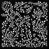 Шаблон Stamperia - Клони с листа - 12 x 12 cm от колекцията House of Roses -
