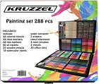 Комплект за рисуване Iso Trade Kruzzel - 288 части в куфарче -
