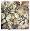 Хартия за скрапбукинг ITD Collection - Лешник - 31 x 32 cm -