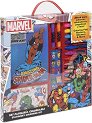 Комплект за рисуване Cerda - 24 части на тема Marvel -