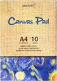 ������� � ����� �� ����� Sinoart Canvas Pad - 10 �����, A4, 280 g/m<sup>2</sup> - �������