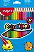 Цветни моливи Maped - 18 цвята от серията Color' Peps -