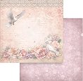 Хартия за скрапбукинг Stamperia - Гълъб - 30.5 x 30.5 cm от колекцията Romance Forever -