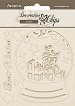 Фигурки от бирен картон Stamperia - Преспапие - 14 x 14 cm от колекцията Gear up for Christmas -