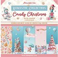 Хартии за скрапбукинг Stamperia - 10 листа, 30.5 x 30.5 cm от колекцията Candy Christmas -