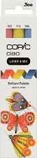 Двувърхи маркери Copic Brilliant Palette - 3 цвята от серията Ciao - 