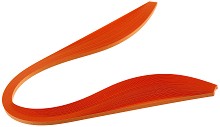 Перлени квилинг ленти Ем Арт - Оранжеви - 50 броя, 120 g/m<sup>2</sup> - 