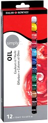   Daler Rowney - 12  x 12ml   Simply - 