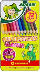 Цветни моливи Jolly Kinderfest Classic - 12, 24 или 36 броя - 