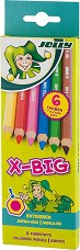 Цветни моливи Jolly X-Big - 6 или 12 цвята - 