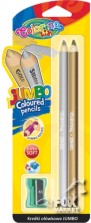 Металикови моливи - Комплект от 2 цвята с острилка - молив