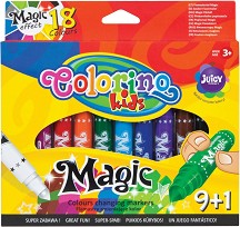 Магически флумастери Colorino Kids - 10 цвята - 