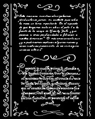 Шаблон Stamperia - Писма - 20 x 25 cm от колекцията Vintage Library - 