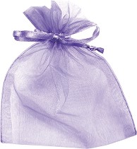 Торбичка за подарък от органза KPC - Лилава - 