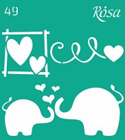   Rosa -   - 9 x 10 cm - 