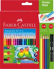 Цветни моливи Faber-Castell - 24 броя - 