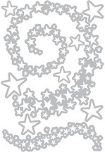      Sizzix Swirling Stars - 9   1.3  12.4 cm - 