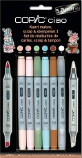   Copic Scrap and stempelset 1 - 5      Ciao - 