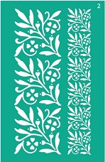   Rosa Border Flowers - 13 x 20 cm - 