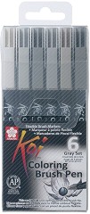      Sakura Coloring Brush Pen - 6    Koi - 