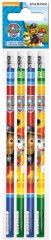 Графитни моливи HB Starpak - 4 броя с гумички на тема Пес Патрул - 