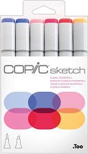   Copic Floral Favorite 2 - 6    Sketch - 