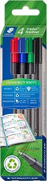 Тънкописци Staedtler 334 - 4 или 10 цвята - 