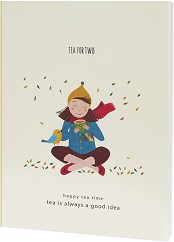    draSca Tea for two - 80 , 14.5 x 21 cm, 80 g/m<sup>2</sup> :   Happy tea time - 