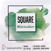 Скицник за акварел Hahnemuhle Square - 15 листа, 10.5 x 10.5 cm, 300 g/m<sup>2</sup> - скицник