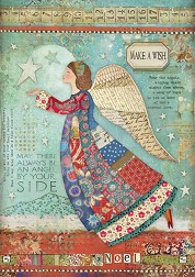   Stamperia -   - A4   Christmas Patchwork - 