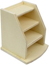 Дървен органайзер New Art - Стълби - 13 / 14 / 10.8 cm - 