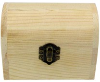 Дървенa раклa със закопчалка New Art - 12 / 9 / 8 cm - 