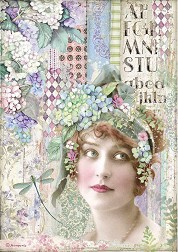   Stamperia -    - A4   Hortensia - 