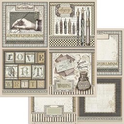    Stamperia -  - 30.5 x 30.5 cm   Calligraphy - 