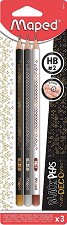   HB Maped Deco - 3    Black'Peps - 