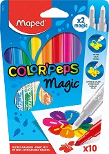 Магически флумастери Maped Magic - 10 цвята от серията Color' Peps - 