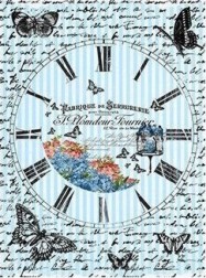 Декупажна хартия CADENCE - Часовник - A4 - 