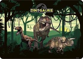 Двустранна подложка за бюро - Динозаври - От серията "Dinosaurs" - 