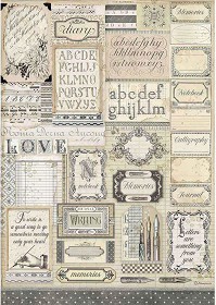  Stamperia -  - A3   Calligraphy - 