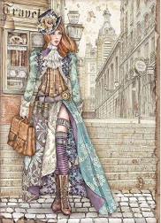   Stamperia -   - A4   Lady Vagabond - 