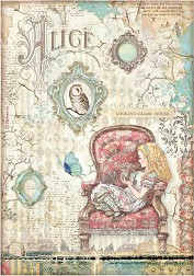   Stamperia -     - A4   Alice - 