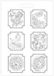 PVC форма Stamperia Plaquettes - 21 x 29.7 cm от серията House of Roses - 