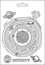 3D форма Stamperia - Слънчева система - 15 x 21 cm от колекцията Cosmos Infinity - 