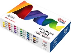 Темперни бои Rosa - 24 цвята x 20 ml от серията Studio - 