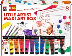 Комплект за рисуване за деца Marabu Little Artist Maxi Art Box - 21 части от серията Kids - 