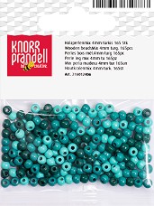 Дървени мъниста KPC - Тюркоаз - 