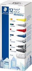 Комплект за рисуване Staedtler Triplus - 12 части - 