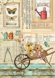   Stamperia -   - A4   Garden - 